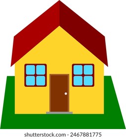 House vector image or clipart for background or project