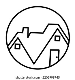 house vector image for logo.