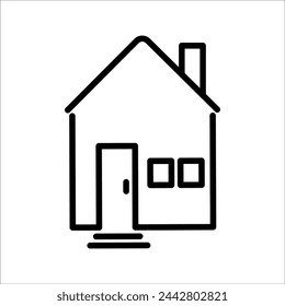 House vector image for use in web applications, mobile applications and print media.