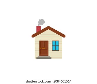 House vector isolated icon. House emoji illustration. House vector isolated emoticon