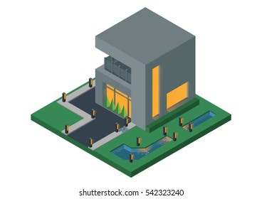 House In Vector (Isometric 1)