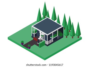 House In Vector (Isometric 7)