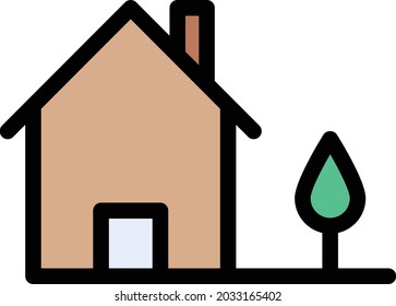 Farbsymbol der Hausvektorlinie