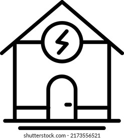 House Vector Line Icon Design