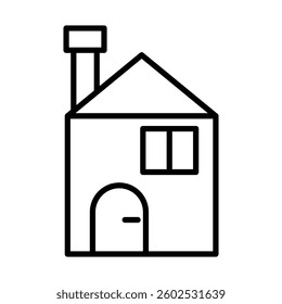 House Vector Line Icon Design