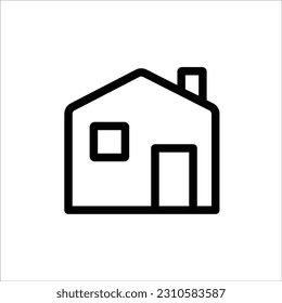 Icono de la línea del vector de la casa. Símbolo del hogar