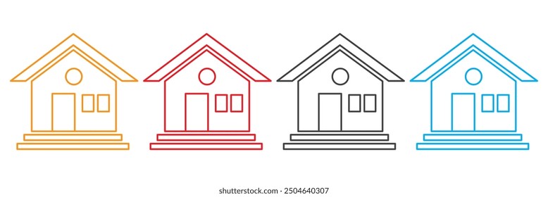 House vector line icon. Home icon collection. 