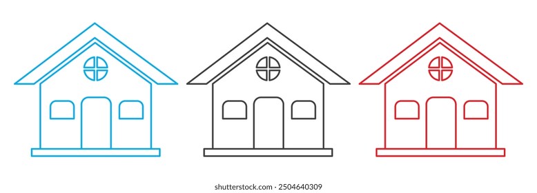 House vector line icon. Home icon collection. 