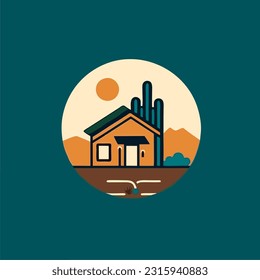 house vector logo design art