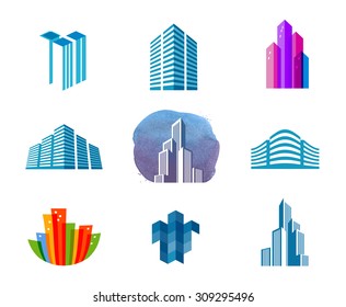 house vector logo design template. city or building icon