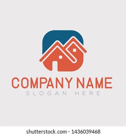 House vector logo. Home building logo and symbol.