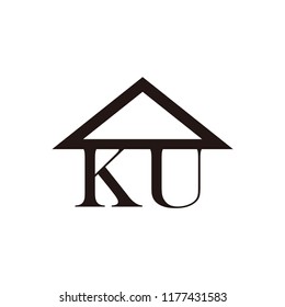 house vector logo with initial. home vector logo with initial