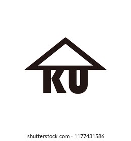 house vector logo with initial. home vector logo with initial