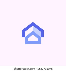 House vector logo in modern style.