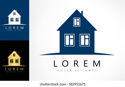 House Vector. Real Estate Logo. Roof Design.