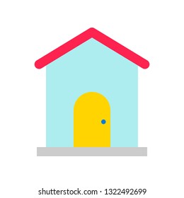 House vector, Social media flat design icon