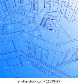 house: vector technical background