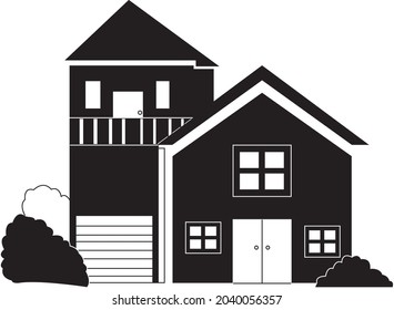 House vector that also can use as address icon,  complement element, or etc. Cas resize to bigger size without loss of resolution.