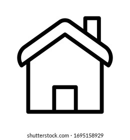 icono de la línea delgada del vector de la casa 