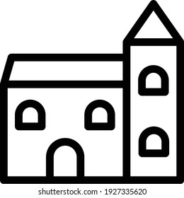 house vector thin line icon