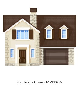 house , vector without gradient