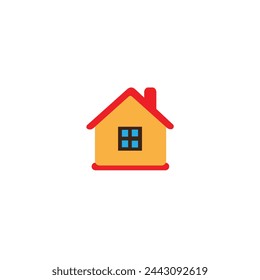 house vector . yellow house vector white background , eps
