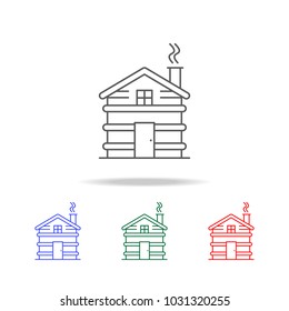 House in the village icon. Elements in multi colored icons for mobile concept and web apps. Icons for website design and development, app development on white background