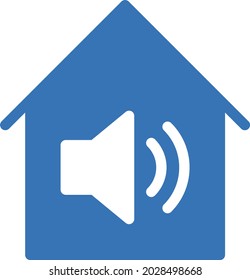 house volume vector glyph colour icon