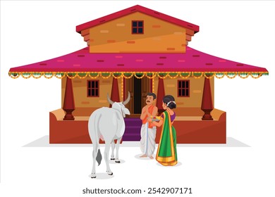 Gruhapravesha Pooja, Grihapravesham, La importancia del calentamiento de la casa, Griha Pravesh Puja, Gruha Pravesham Pooja, casa Nueva