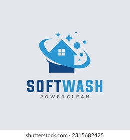 House Wash Logo design Template