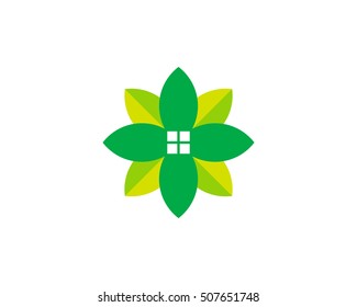 House Wellness Logo Design Template Element