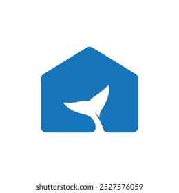 Haus Wal Logo, Vektordesign