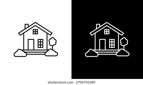 House White Icon Set Design