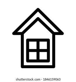 house window icon or logo isolated sign symbol vector illustration - high quality black style vector icons
