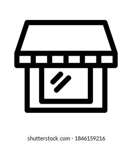 icono de la ventana de la casa o logotipo símbolo de signo aislado ilustración vectorial - iconos vectoriales de estilo negro de alta calidad

