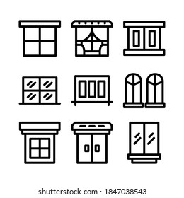 icono de la ventana de la casa o logotipo símbolo de signo aislado ilustración vectorial - Colección de iconos vectoriales de estilo negro de alta calidad
