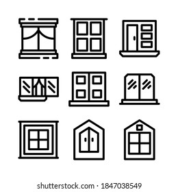 icono de la ventana de la casa o logotipo símbolo de signo aislado ilustración vectorial - Colección de iconos vectoriales de estilo negro de alta calidad
