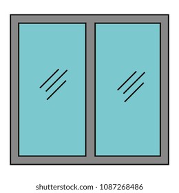 house window isolated icon