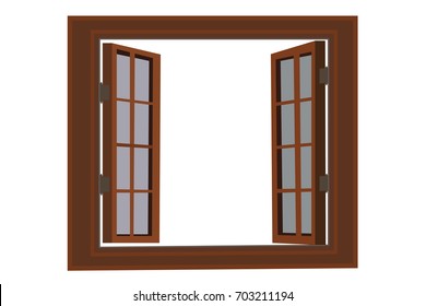 house window is opening for modern house