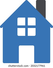 house window vector glyph colour icon