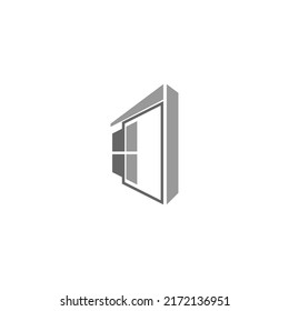 Plantilla de diseño de ilustración de icono de Windows House