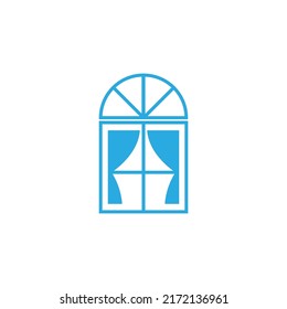 House windows logo icon design illustration template vector