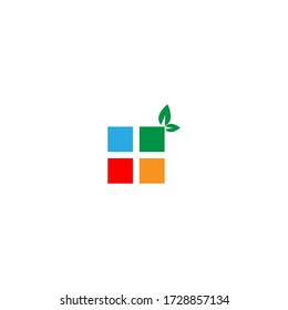 Icono de logotipo de ventanas de la casa