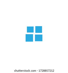 House windows logo icon illustration