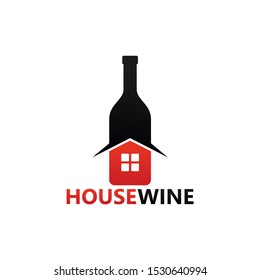 House Wine Logo Template Design