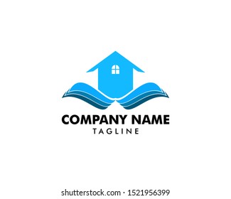 House with wings logo template vector icon design
