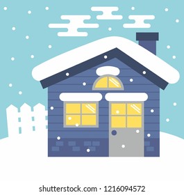 House in winter
