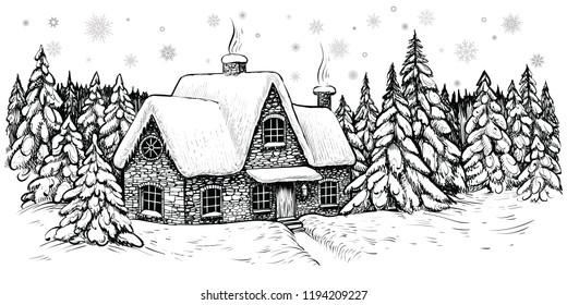 Featured image of post Snow Beautiful Winter Scenery Drawing / Winter is a beautiful and magical time of the year.