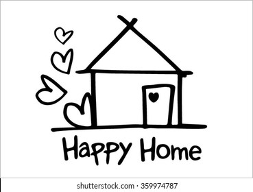 14,028 Happy home fonts Images, Stock Photos & Vectors | Shutterstock