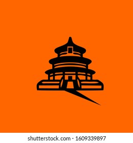 House of worship simple logo vector